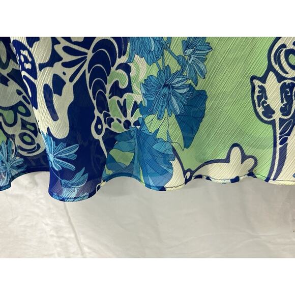 Sherri Martin Womens Sz 10 Blue 2-pc Long Dress & Jacket Floral Fairy‎ Cottage - Picture 12 of 16